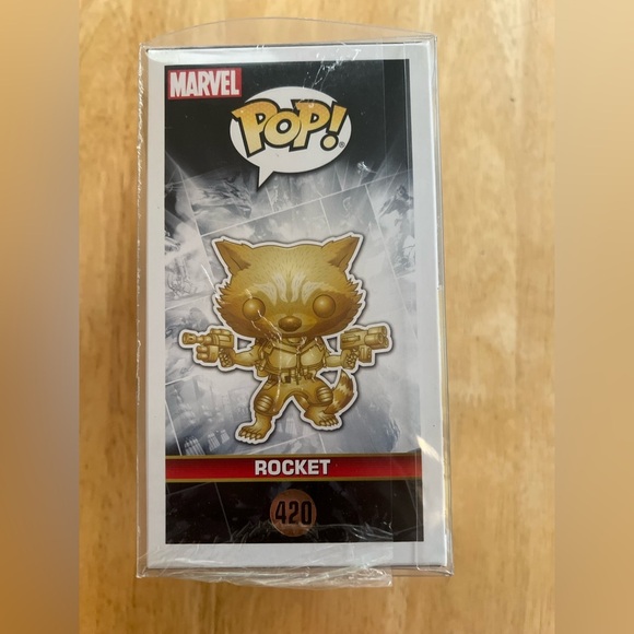 Funko Pop Guardians of the Galaxy Vol 2,Golden Rocket,Vinyl Figure,New,NWT - Picture 5 of 5